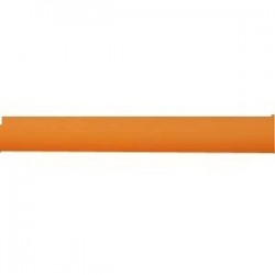 Fil rond PVC creux 6.5mm Orange opaline