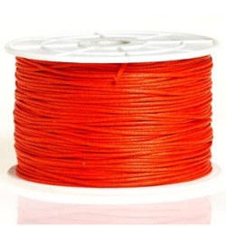 Coton ciré orange 1mm / 1M