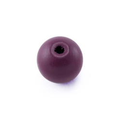 Perle en bois 10mm mauve