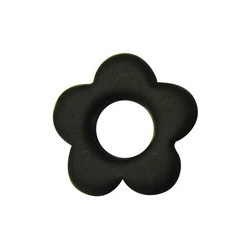 Fleur Noir satin 34 mm