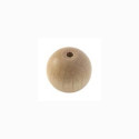 Perle en bois 10mm naturel vernis