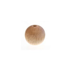 Perle en bois 10mm Bois Brut