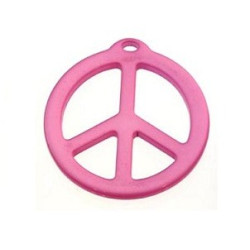 pendentif peace résine 25mm...