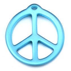 pendentif peace résine 25mm...