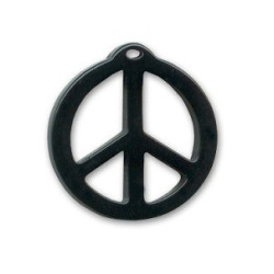 pendentif peace résine 25mm...