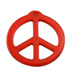 pendentif peace résine 40mm...