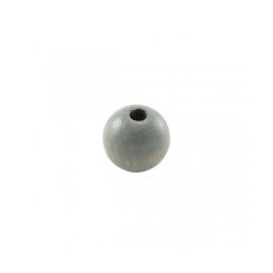 Perle en bois 8mm  Gris Clair