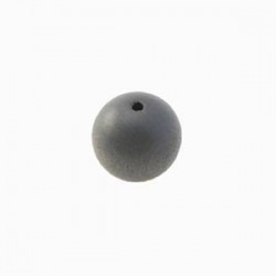 Perle en bois 10mm gris foncé
