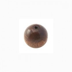 Perle en bois 10mm Brun Foncé
