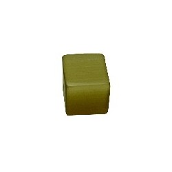 perle oeil de chat cube 4mm vert