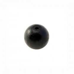 Perle en bois 10mm noir