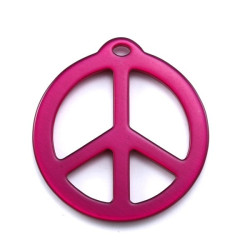 pendentif peace résine 40mm...