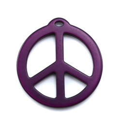 pendentif peace résine 40mm...