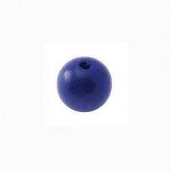 Perle en bois 10mm Bleu