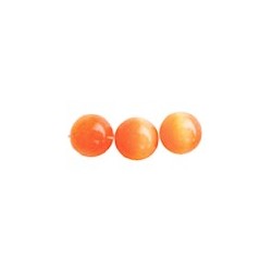 perle oeil de chat 6mm orange clair