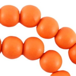 Perle en bois 12mm orange...