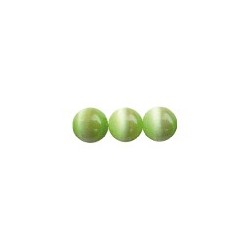 perle oeil de chat 4mm vert olive