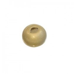 Perle céramique 12mm Beige émaillé