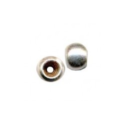 Perle métal ronde vieil argent 10x7.8x6mm