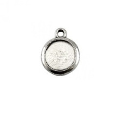 Pendentif Rond en métal 16 mm