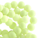 Perle en résine 8mm Lime Clair mat Z47