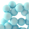 Perle en résine 6mm Aqua mat Z46