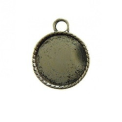 Pendentif Plateau Rond 25mm