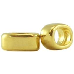 Perle Passant Gold 8x6x4mm