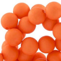 Perle en résine 10mm Orange Foncé T41