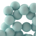 Perle en résine 8mm Bleu Menthe Clair