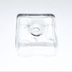 Dôme Carré en verre 25x25 trou 5mm