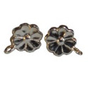 Paire de boucle d'oreilles pendante Argent 925 10mm