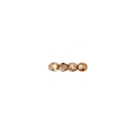 Perles Bohème 1/2 Doré 4mm 9gr(+/-103 perles)