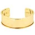 Bracelet Esclave  Metal Doré Pour Lanière Plate 20mm