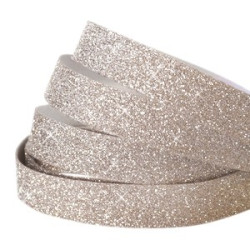 Bande Adhésive Crystal Glitter Champagne Beige 5MM / 10CM