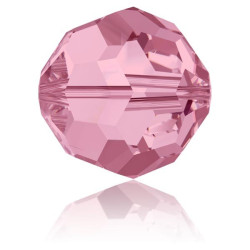 Ronde Swarovski Light Rose 6mm