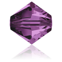 Toupie Swarovski Amethyst 4mm