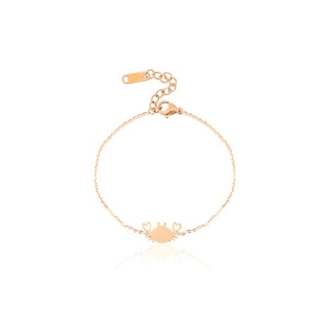 Bracelet Chainette Crabe Rose Gold