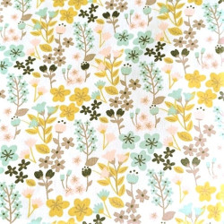 Carrré de Tissus Fleuri 20 cm x 20 cm