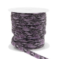 Ruban Elastique Serpent Violet Foncé /20 cm