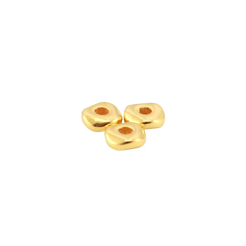 Perles en Métal DQ 4.8x1.9mm Doré