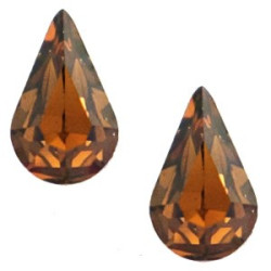 Pierre Goutte Swarovski 4328  Smoked Topaz 10X6mm