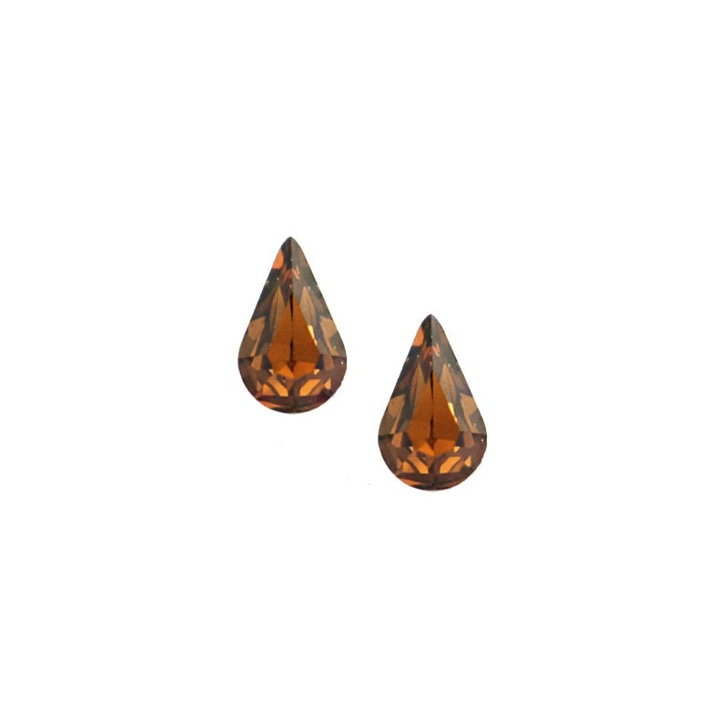 Pierre Goutte Swarovski 4328  Smoked Topaz 10X6mm