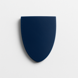 Élément demi-ovale  Bleu...