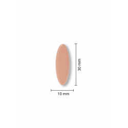Élément ovale corail rosé...