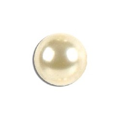 Perle fine en verre 8mm ivoir