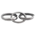 Chaine vieil argent maillon ovale 20mm / 10cm