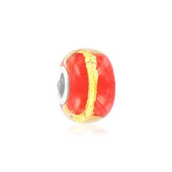 Perle Gold Red. 14x9mm.