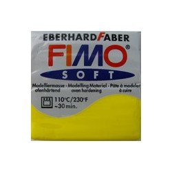 Pâte fimo soft 56gr jaune...