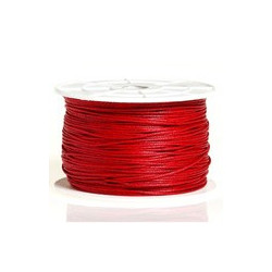 Coton ciré rouge 2mm / 1M